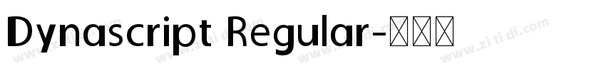 Dynascript Regular字体转换